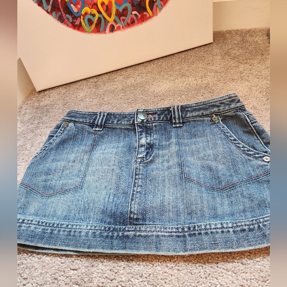 Roxy Blue Denim Mini Skirt